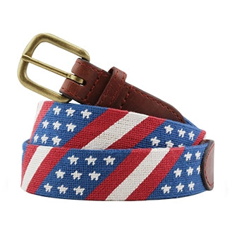 Star Spangled Banner Needlepoint Belt Smathers_and_Branson_Star_Spangled_Banner_Needlepoint_Belt
