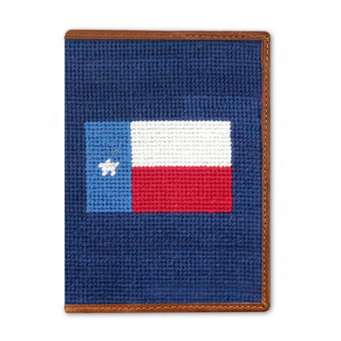 Texas Flag Needlepoint Passport Case