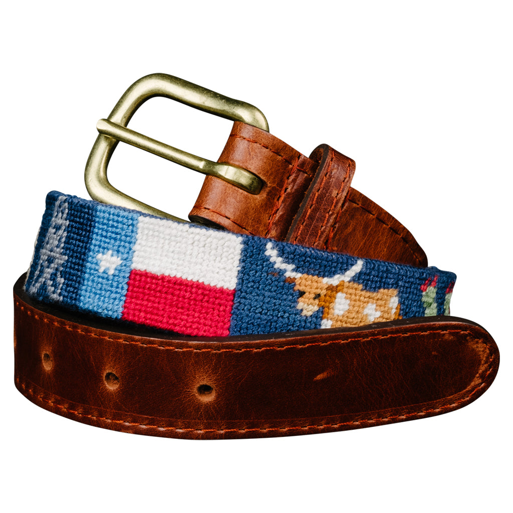 Texas Life Children's Needlepoint Belt Texas Life Children