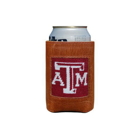Texas A&M (State Logo) Needlepoint Can Cooler - Grey