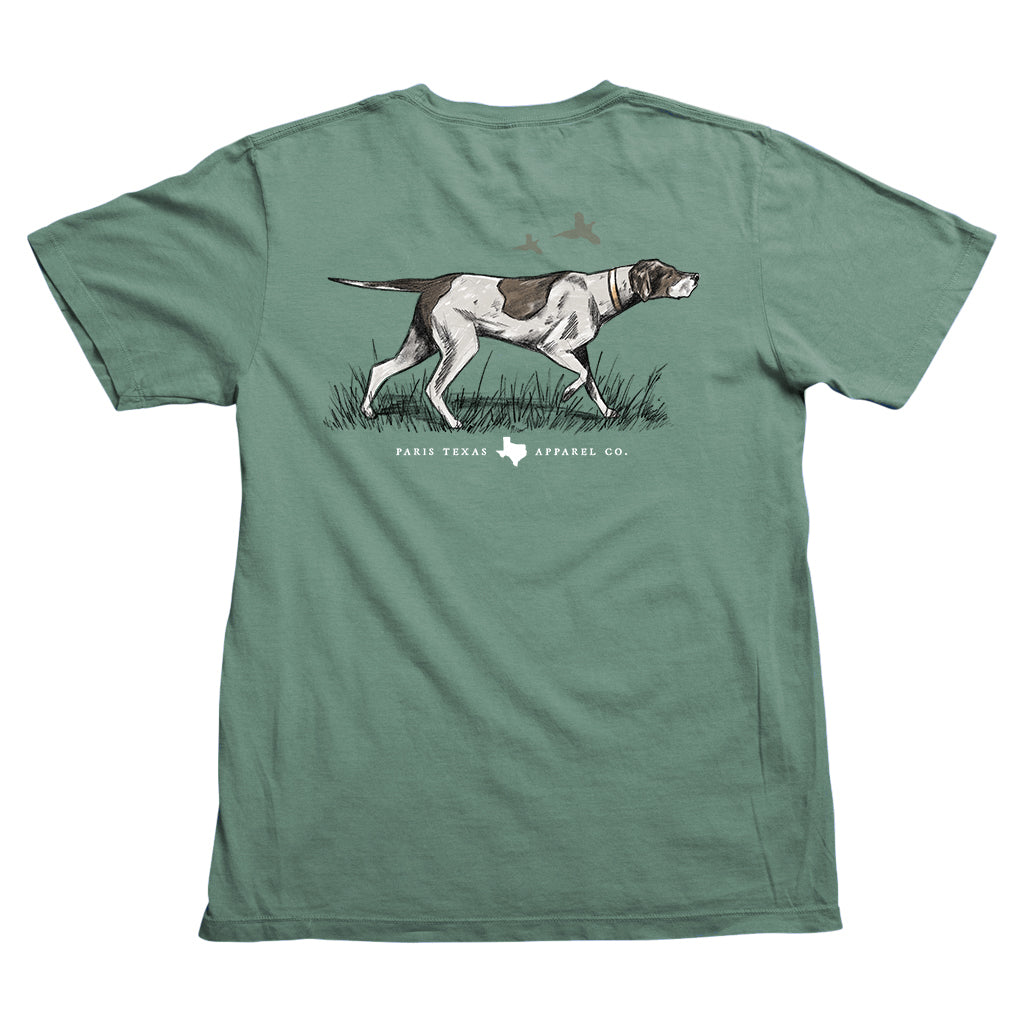 Pointer Hunting Dog Pocket T-Shirt - Pine Pointer Hunting Dog Pocket T-Shirt - Pine