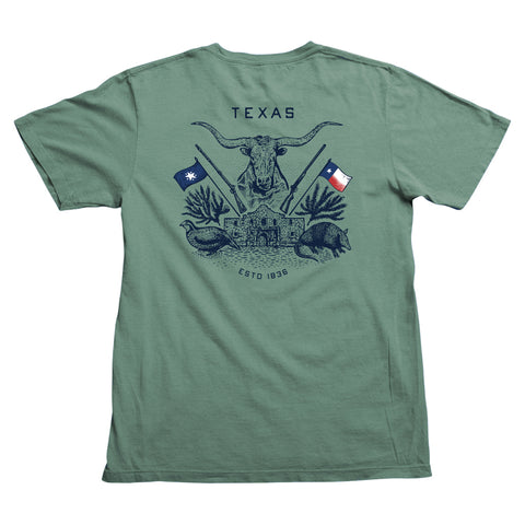 Texas Charge Pocket T-Shirt - White