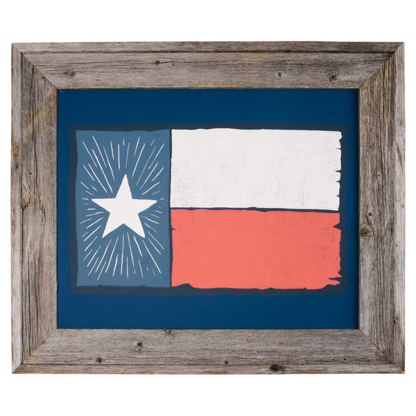 Lone Star Flag Print