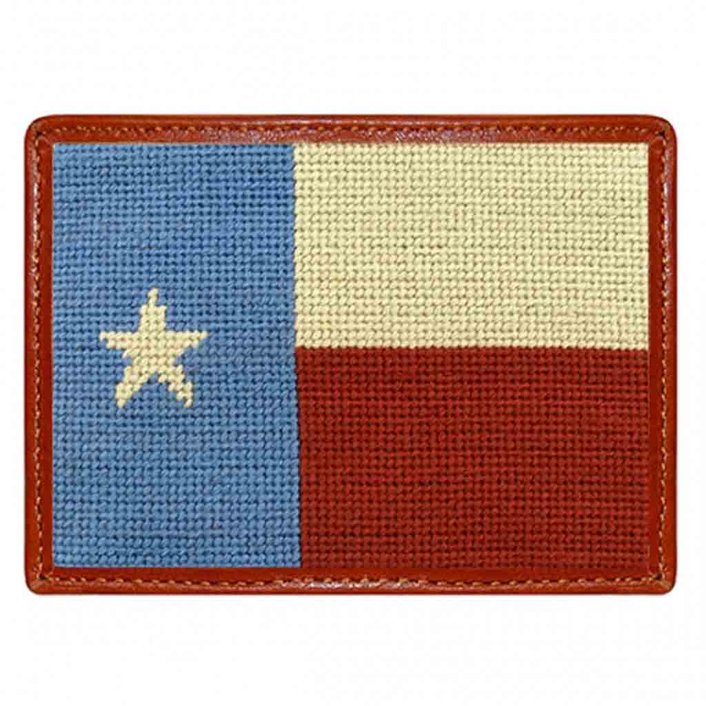 Vintage Texas Flag Needlepoint Card Wallet Vintage Texas Flag Needlepoint Card Wallet