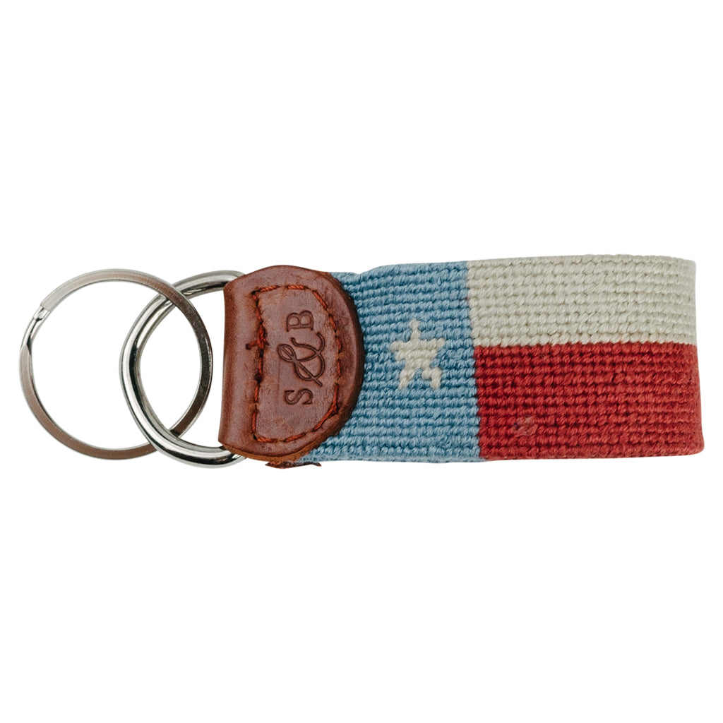 Vintage Texas Flag Needlepoint Key Fob Vintage Texas Flag Needlepoint Key Fob
