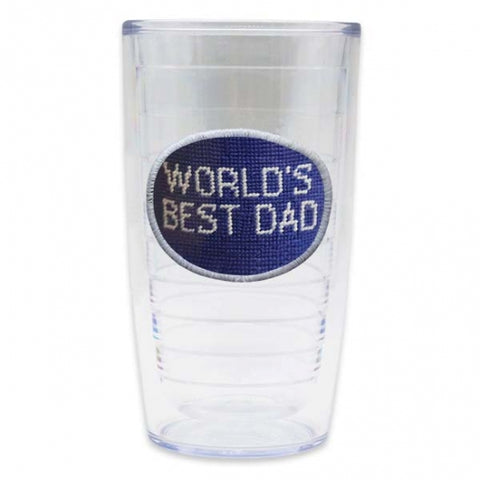 World's Best Dad Needlepoint Tervis Tumbler