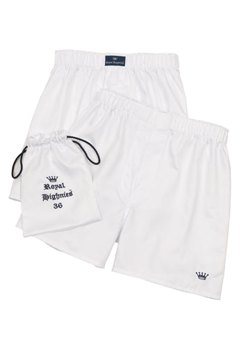 Royal Highnies Boxer Shorts - White / 2 pair Royal_Highnies_Boxer_Shorts_2-pair