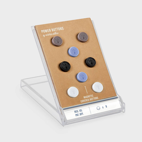 Assorted Colors Plastic Covered Power Buttons