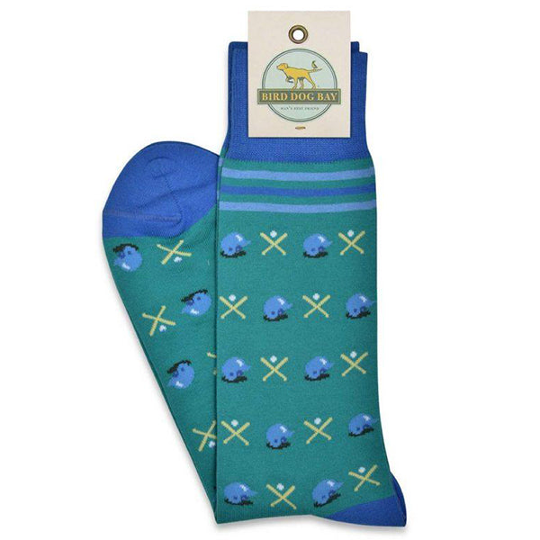 Batter Up Socks  - Green bird_dog_bay_batter_up_socks_green