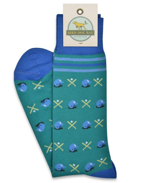 bird_dog_bay_batter_up_socks_green