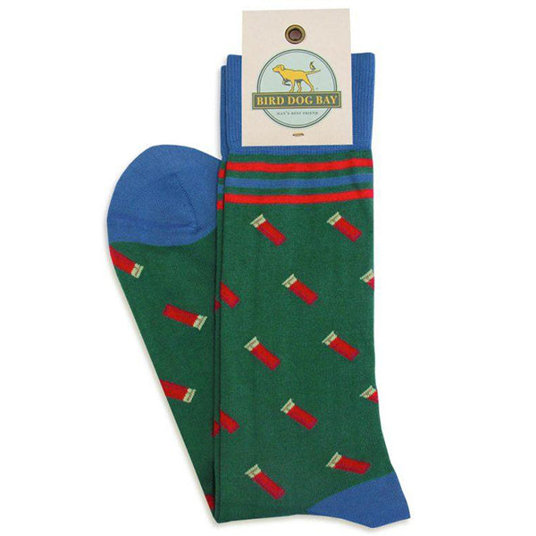 Shell Game Socks - Green bird_dog_bay_shell_game_green