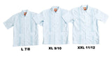 Monterey Boys Guayabera - Lagoon Blue
