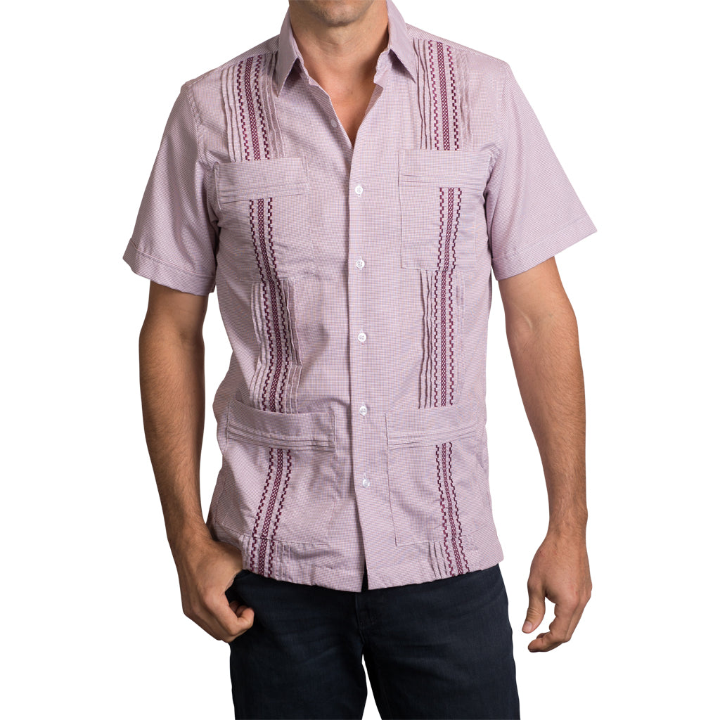 Gig 'em Game Day Guayabera Gig_Em_Game_Day_Guayabera_Mens_Mexican_Shirt_for_Men