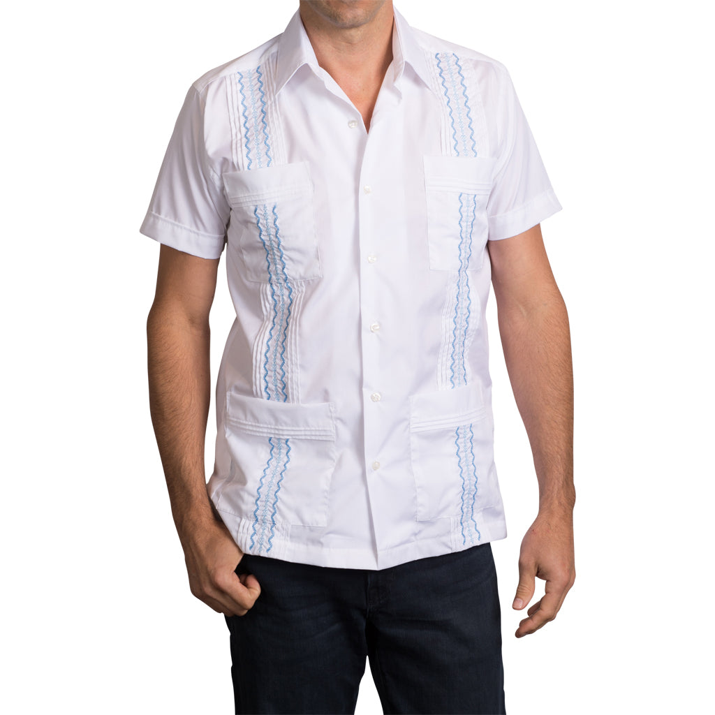Havana Classic Guayabera - Blue Havana Classic Guayabera - Blue
