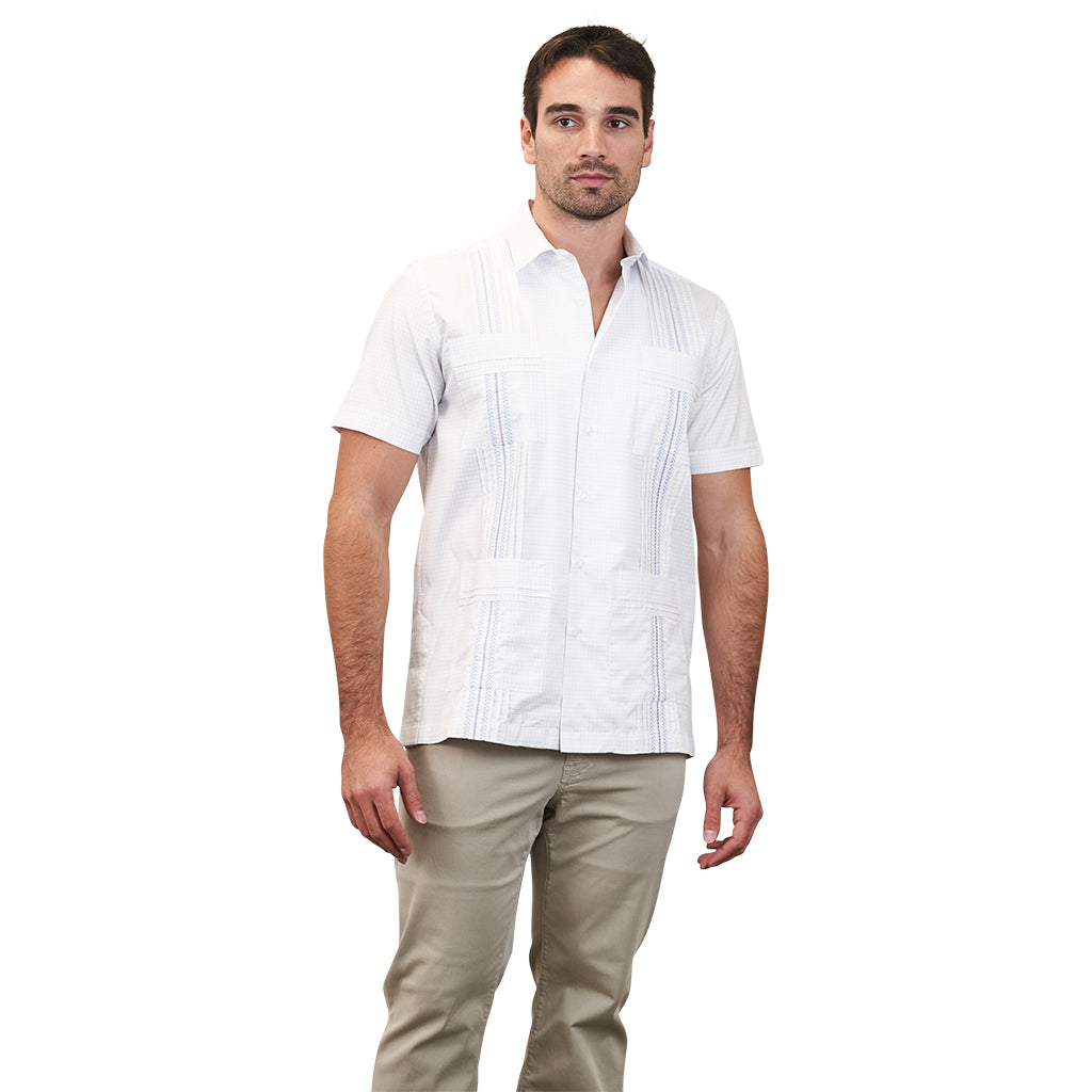 Positano Classic Guayabera - Lavender Positano Hemingway Guayabera - Lavender