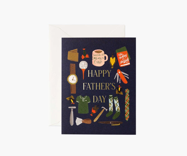 Dad's Favorite Things Greeting Card