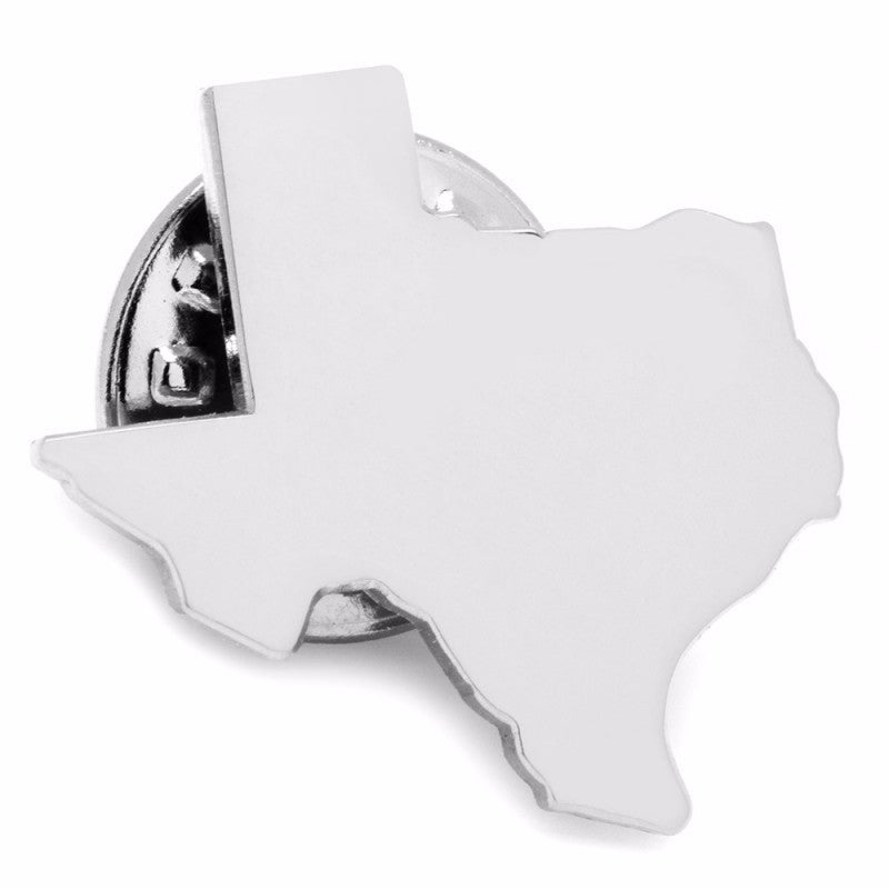 Silver Texas Lapel Pin Silver Texas Lapel Pin