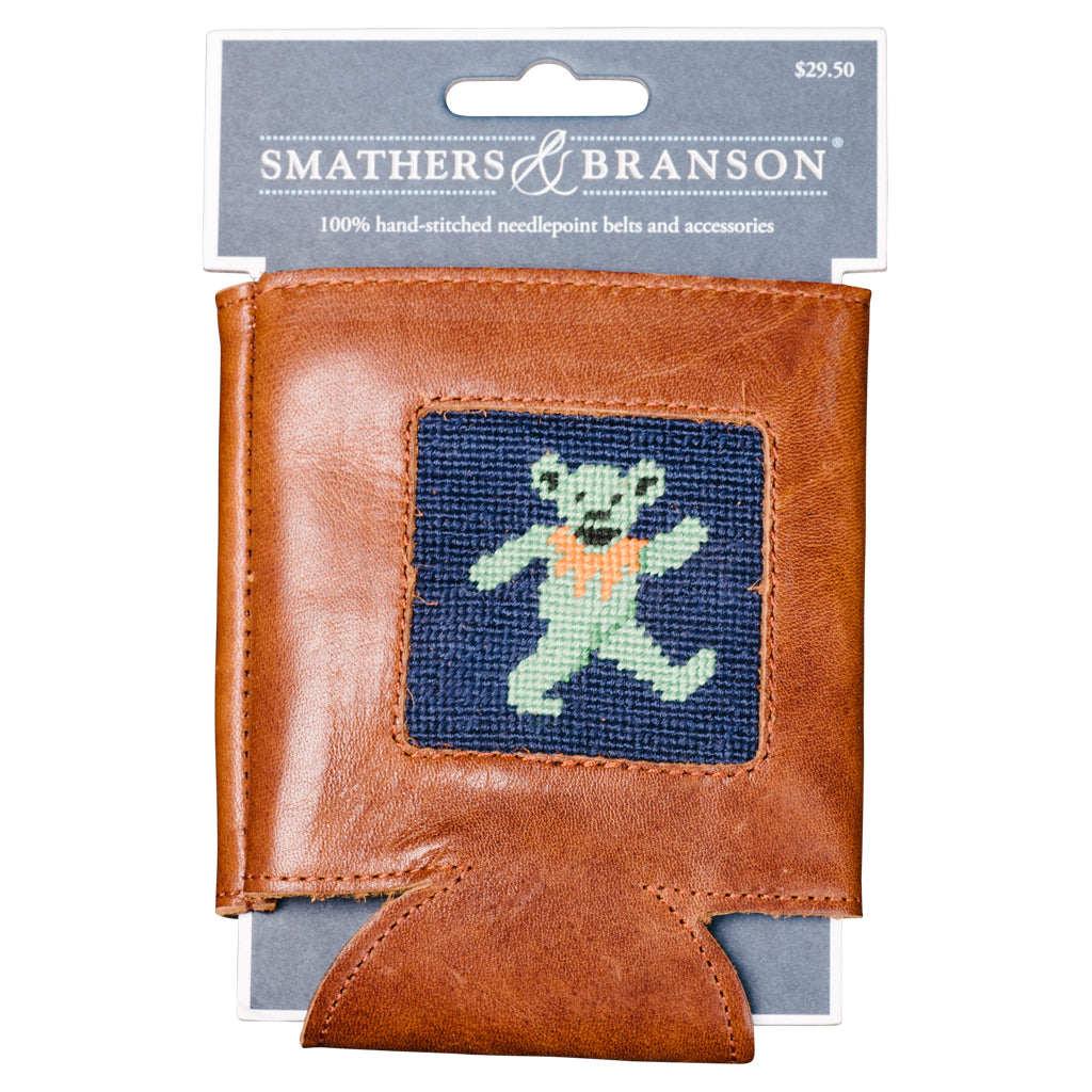 Dancing Bear Can Cooler Smathers & Branson Dancing Bears Needlepoint Can Cooler