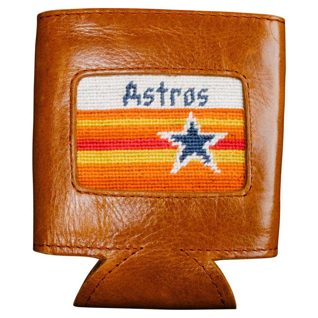 Houston Astros Cooperstown Needlepoint Can Cooler Houston Astros Cooperstown Needlepoint Can Cooler