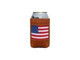 Smathers & Branson American Flag Needlepoint Can Cooler