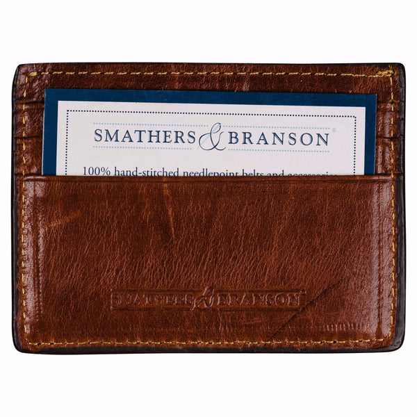 Smathers & Branson University of Texas Longhorns Needlepoint Card Wallet