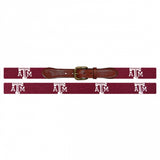 Texas A&M Needlepoint Belt - Maroon