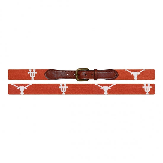 UT Needlepoint Belt - Burnt Orange