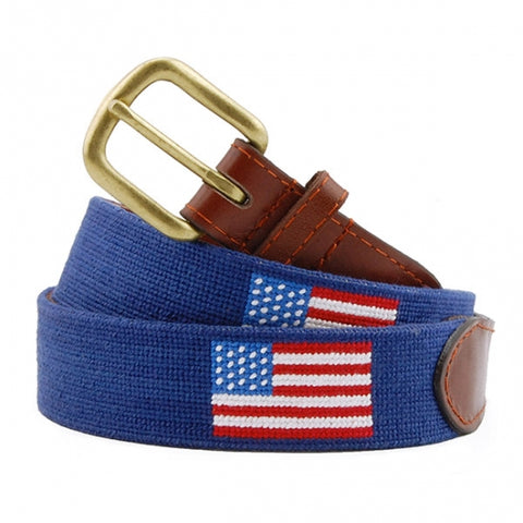 American Flag Needlepoint Belt