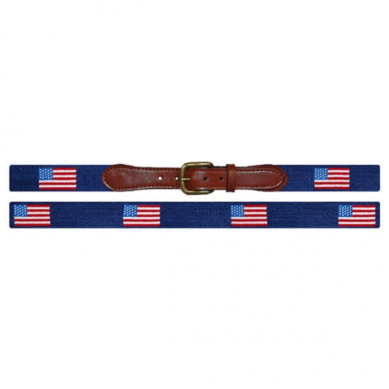 American Flag Needlepoint Belt