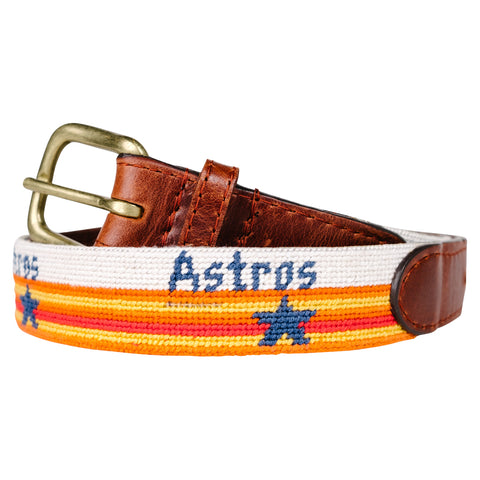 Houston Astros Cooperstown Needlepoint Luggage Tag
