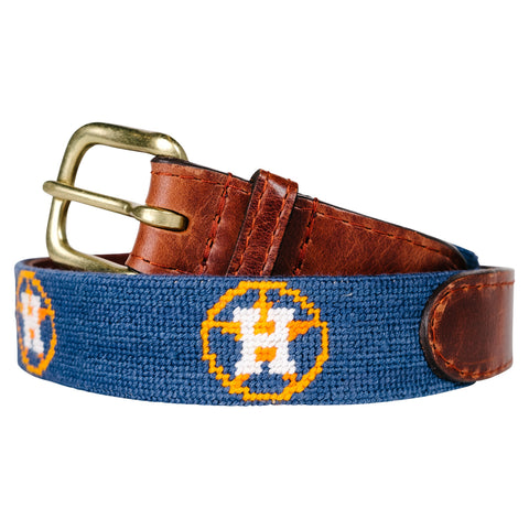 Houston Astros Cooperstown Needlepoint Luggage Tag