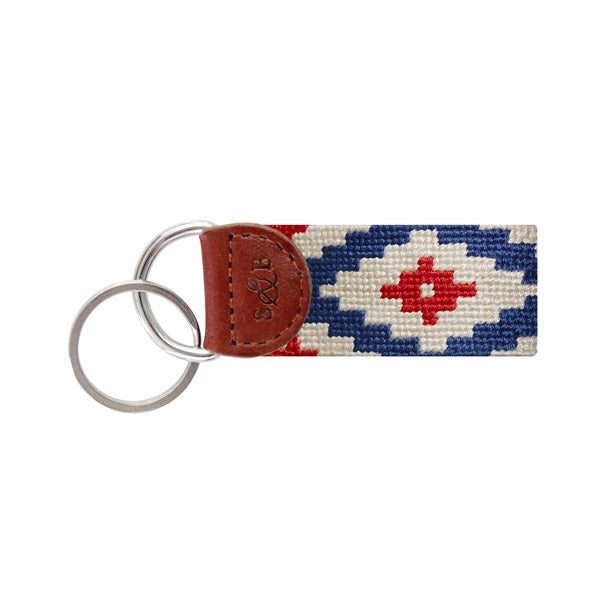 Gaucho Rojo Needlepoint Key Fob Gaucho Rojo Needlepoint Key Fob