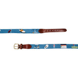 Smathers & Branson Golfer's Life Needlepoint Belt