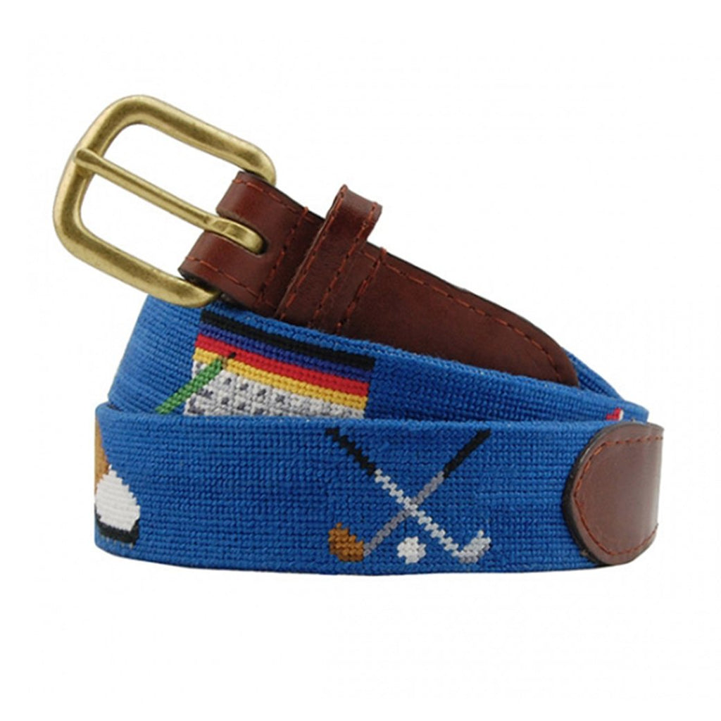 Golfer's Life Needlepoint Belt Golfer