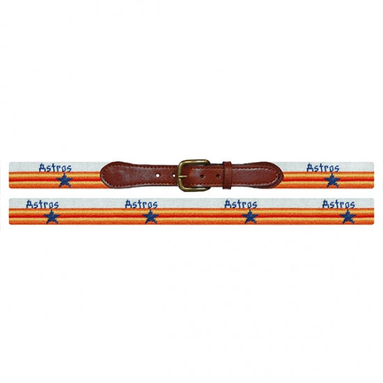 Houston Astros Cooperstown Needlepoint Belt