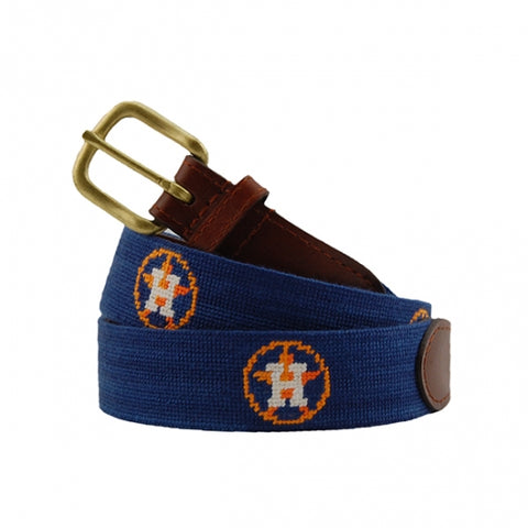 Houston Astros Needlepoint Belt