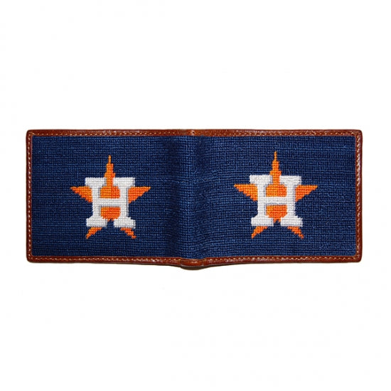 Smathers & Branson Houston Astros Needlepoint Bi-Fold Wallet