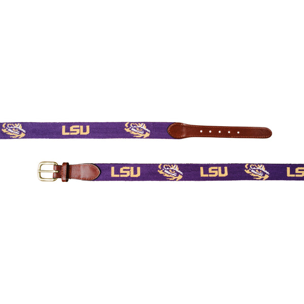 Smathers & Branson LSU Needlepoint Belt