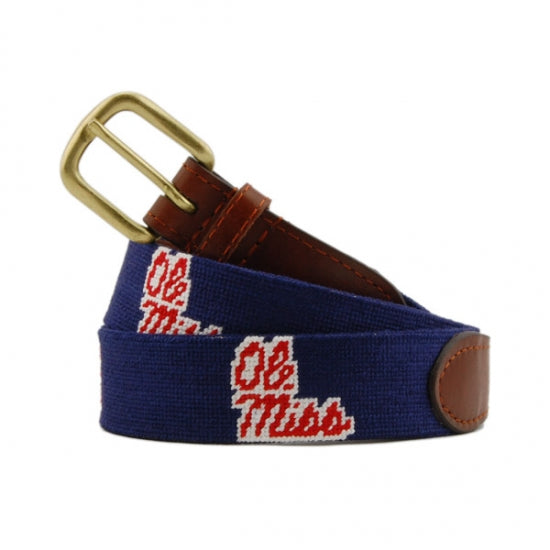 Ole Miss Needlepoint Belt Ole Miss Needlepoint Belt