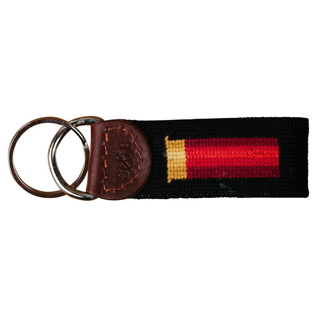 Shotgun Shell Needlepoint Key Fob Smathers & Branson Shotgun Shell Needlepoint Key Fob