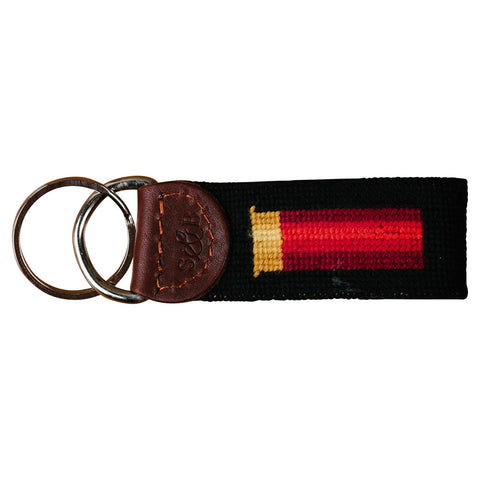 Shotgun Shell Needlepoint Key Fob