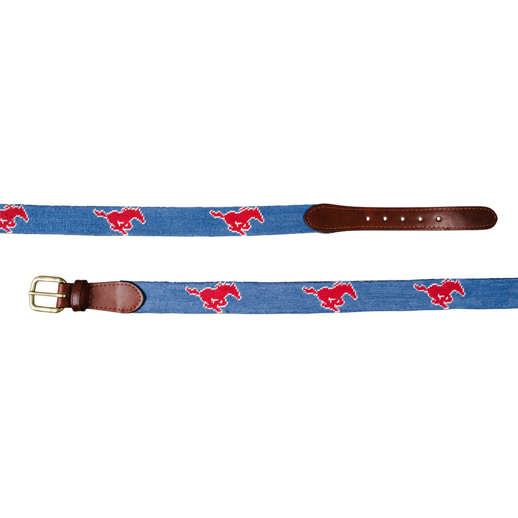 SMU Needlepoint Belt