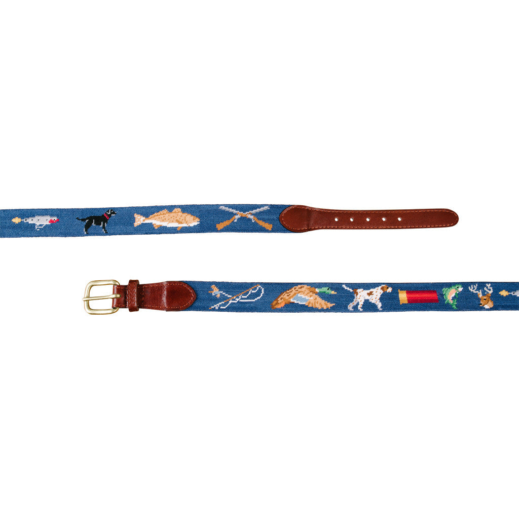 Southern Sportsman Needlepoint Belt