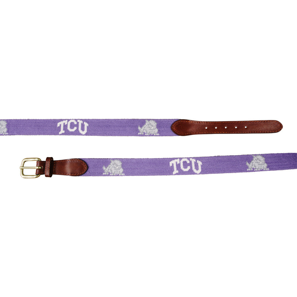 TCU Needlepoint Belt - Purple TCU Needlepoint Belt - Purple