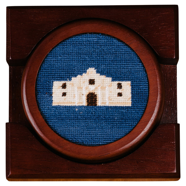 Smathers & Branson Texas Life Needlepoint Coaster Set