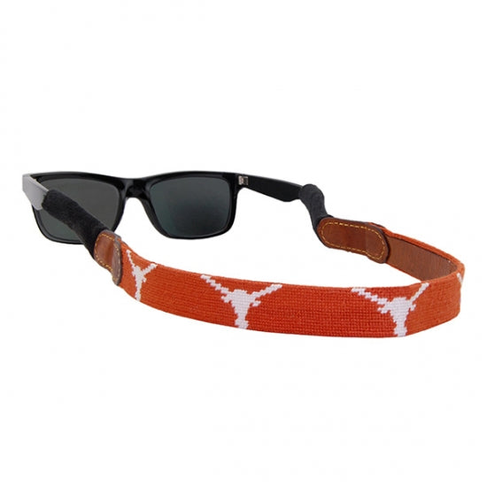 University of Texas Needlepoint Sunglass Straps Smathers & Branson University of Texas Needlepoint Sunglass Straps