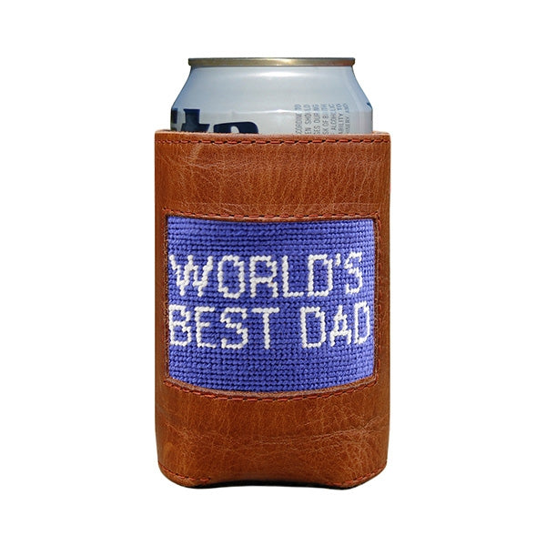 World's Best Dad Needlepoint Can Cooler World