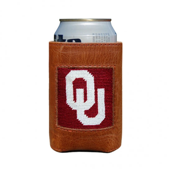 Smathers & Branson Oklahoma University Needlepoint Can Cooler