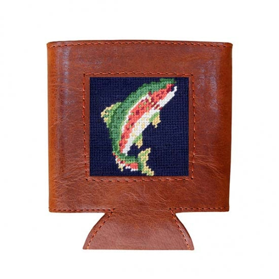 Rainbow Trout Needlepoint Can Cooler Rainbow Trout Needlepoint Can Cooler