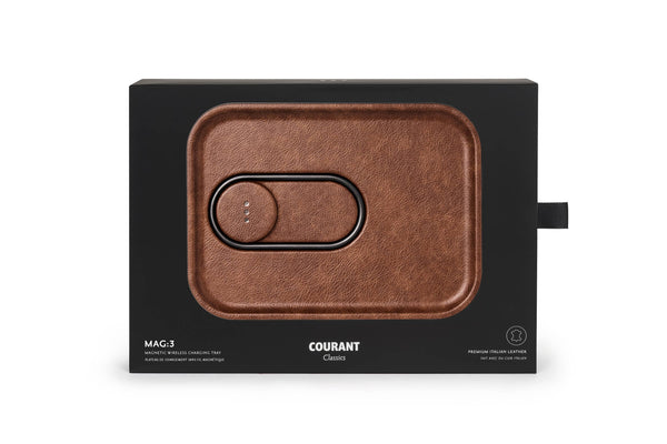 MAG:3 -Classics Leather Wireless Dual Charge Tray (Magnetic)